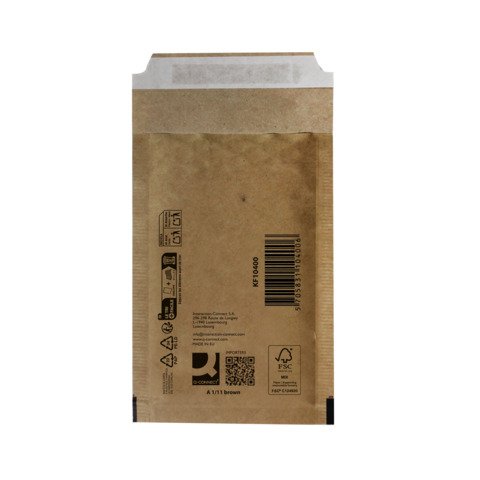 Buste imbottite per spedizioni Q-Connect avana 1/A – conf. 200 pz – 100×165 mm