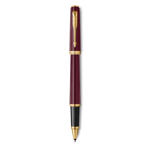 Penna roller Parker Meridian rossa – finiture oro – punta fine – inchiostro