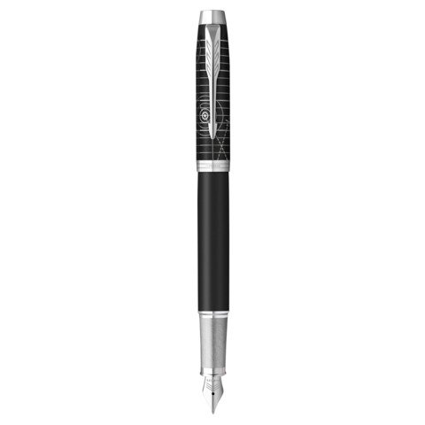 Penna stilografica Parker IM Legacy of Flight – nera e cromata – punta F –