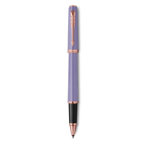Penna roller Parker Meridian Lilla – finiture oro rosa – punta F – inchiostro
