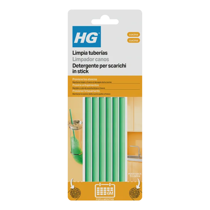Detergente HG per scarichi in stick conf. 6 pz