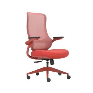 Seduta semi-direzionale Unisit Aurora braccioli regolabili e supporto lombare rosso – LN18 ROSSA